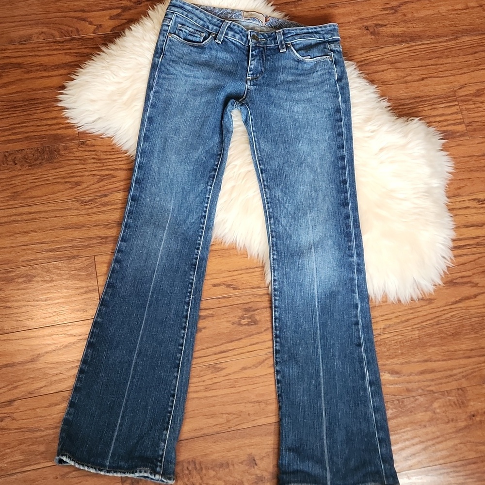 PAIGE Laurel Canyon Flare Medium Wash Jeans - Picture 2 of 7